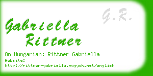 gabriella rittner business card